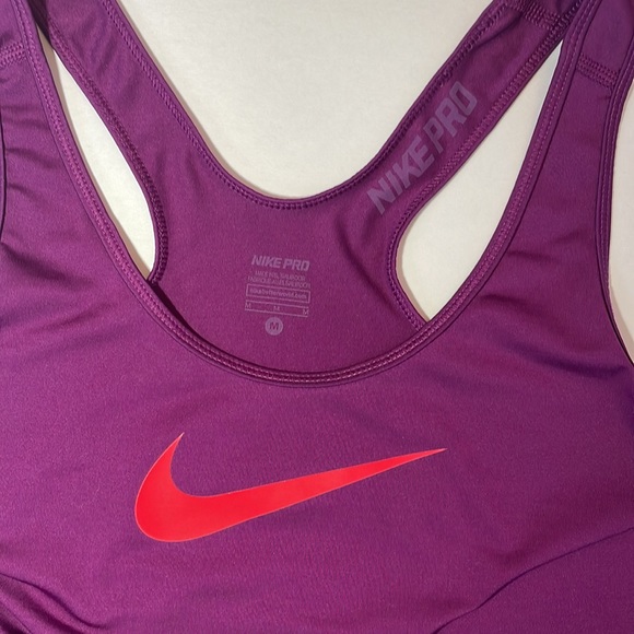 Nike Pro Purple Athletic tank top DRI-Fit Size M - Picture 4 of 6